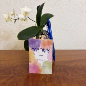 Asher Yatzar Pocket-sized Card (Colorful) Ashkenaz 5 Pack